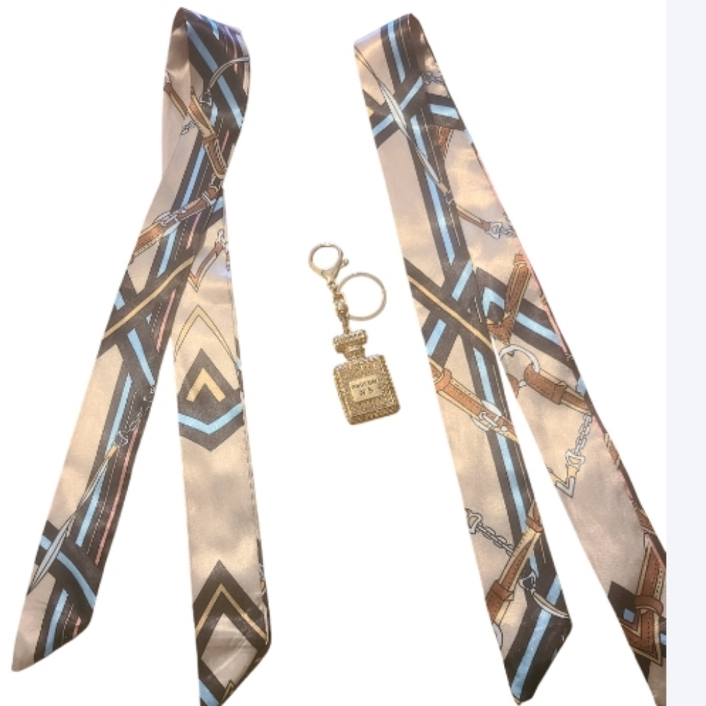 Handbag Charm with Twilly Scarf